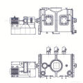 2017 LDH série coulter tipo máquina de mistura, SS misturador de trigo, horizontal seco molhado liquidificador moedor